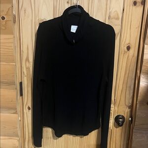 Varley Classic Black Mock Neck Sweater